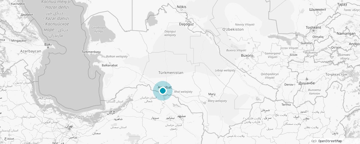 Türkmenistan haritası